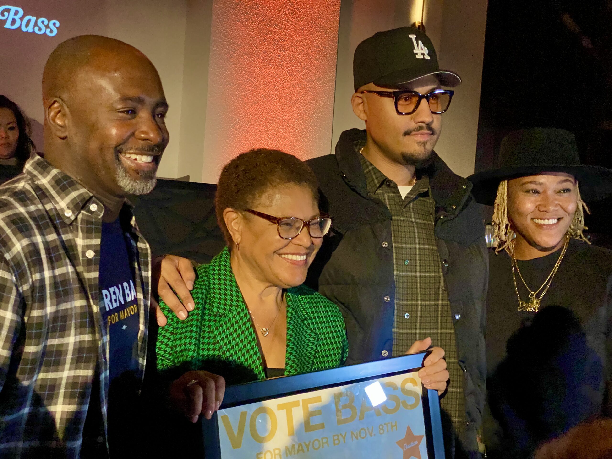 Karen Bass All Smiles Night Before Election Day in Los Angeles Mayor Race