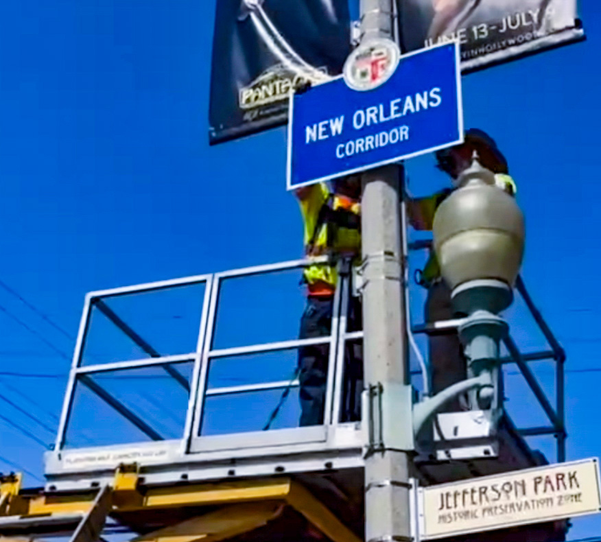 “New Orleans Corridor” Unveiled in Los Angeles, Honoring Cultural Migration